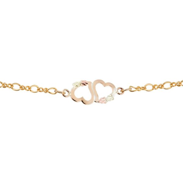 Double Heart Anklet