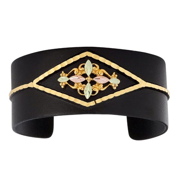 Enameled Brite Cut Cuff Bracelet