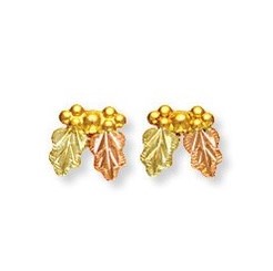 Petite Grapes and Leaves Earrings