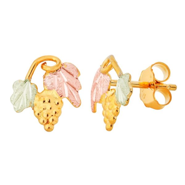 Dainty Grape Cluster Earrings