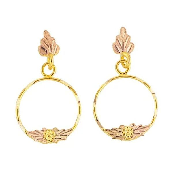 Wreath Post Dangle Earrings