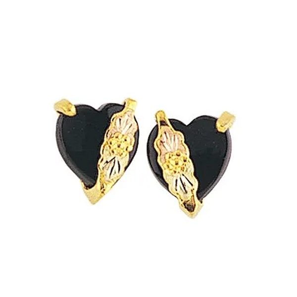 on Black Onyx Heart Earrings