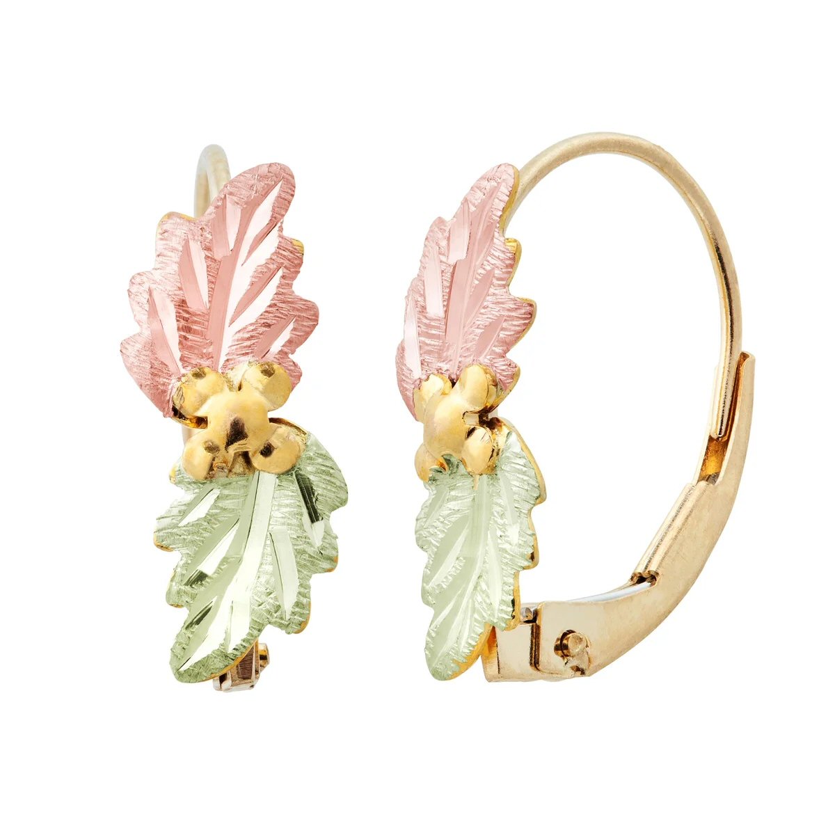 Landstrom’s Original Black Hills Gold Hoop Clasp Earrings - G LER374
