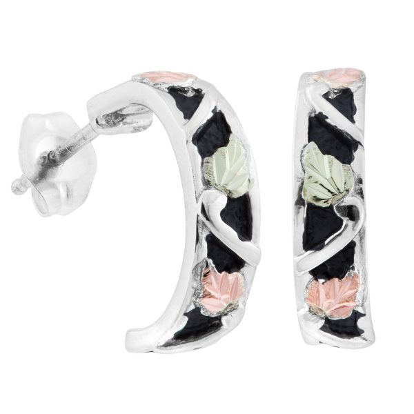 by TRJ Antiqued Half Hoop Earrings