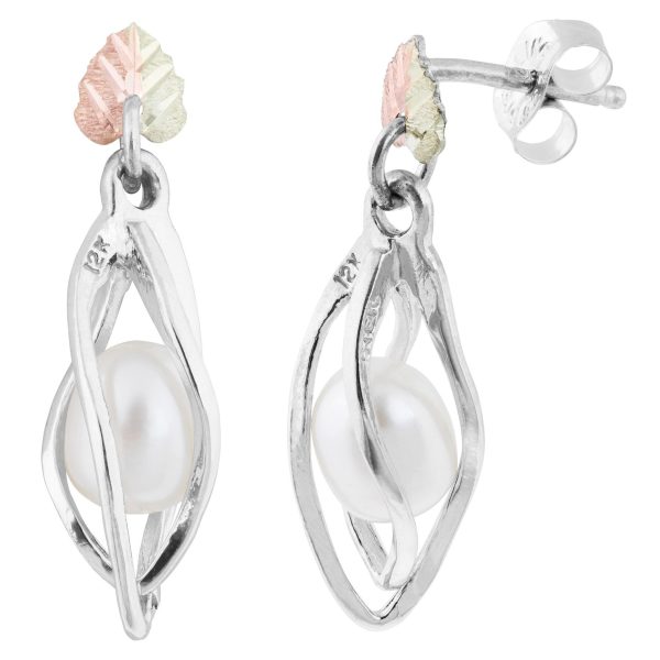 by TRJ Wrapped Pearl Earrings