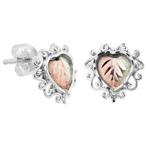 by TRJ Filigree Heart Earrings