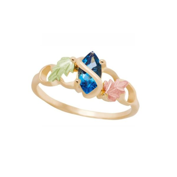 Marquise Blue Topaz Ring