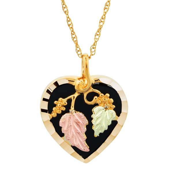 Black Onyx Heart Pendant
