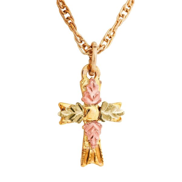 Dainty Etched Cross Pendant