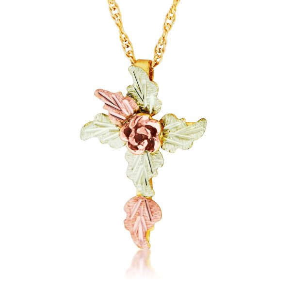 Rose and Leaves Cross, Mt. Rushmore · 10K Gold