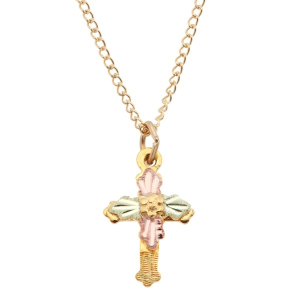 Dainty Etched Cross Pendant