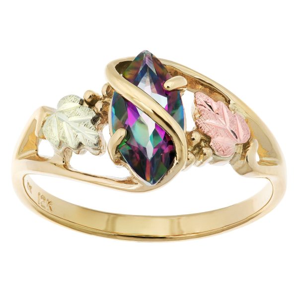 Marquise Mystic Fire Topaz Ring