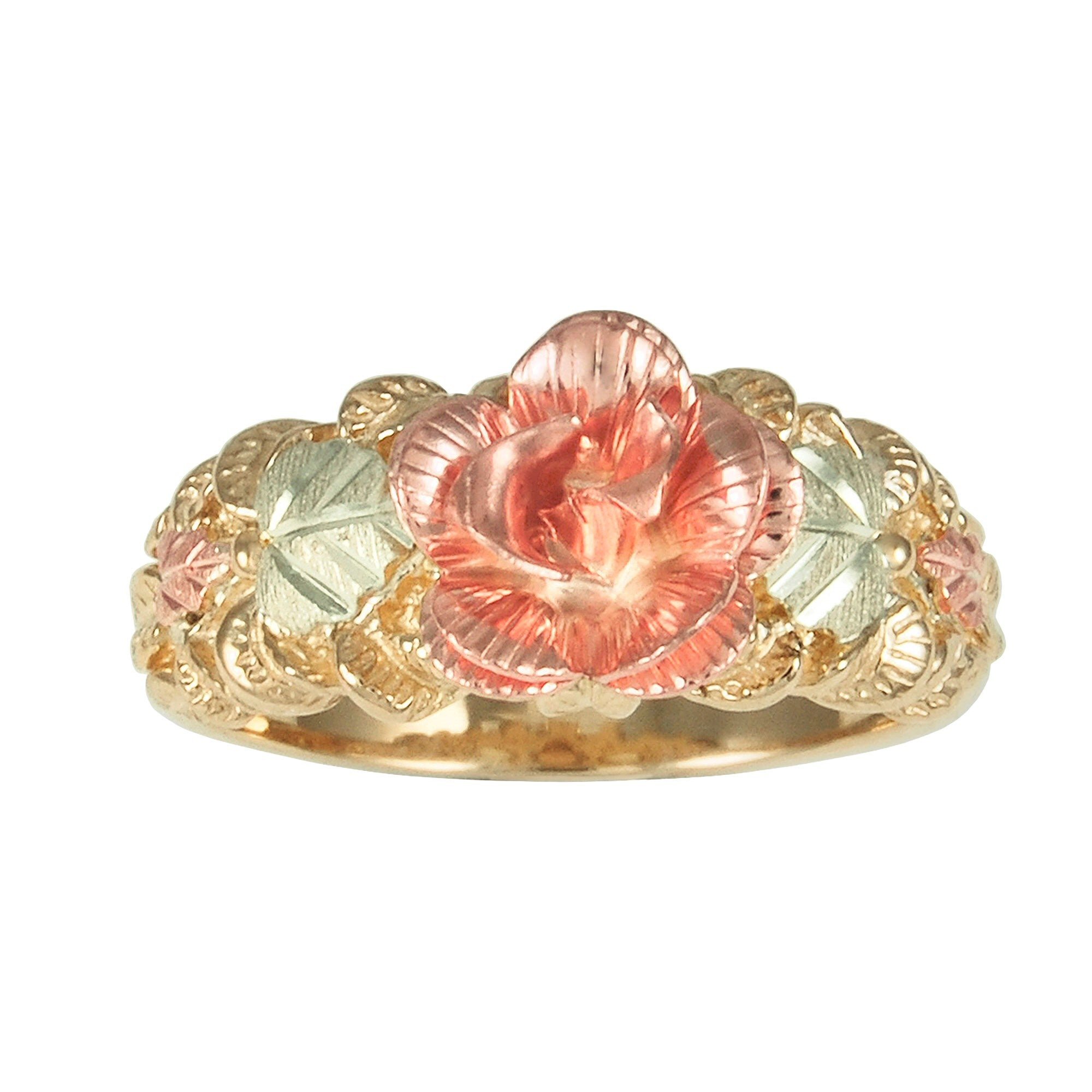 Black Hills Gold by TRJ Ornate Rose Ring – G C4944