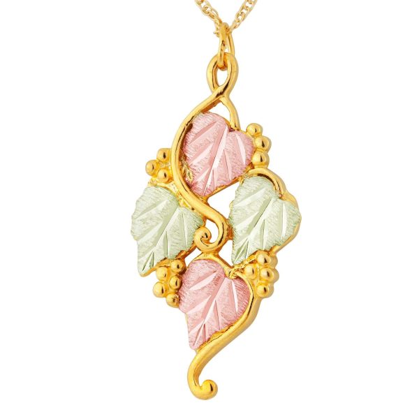 Freeform Vine and Grape Clusters Pendant