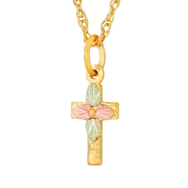 Petite Etched Cross Pendant