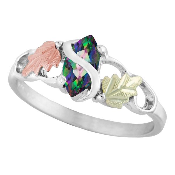 Marquise Mystic Fire Topaz Ring