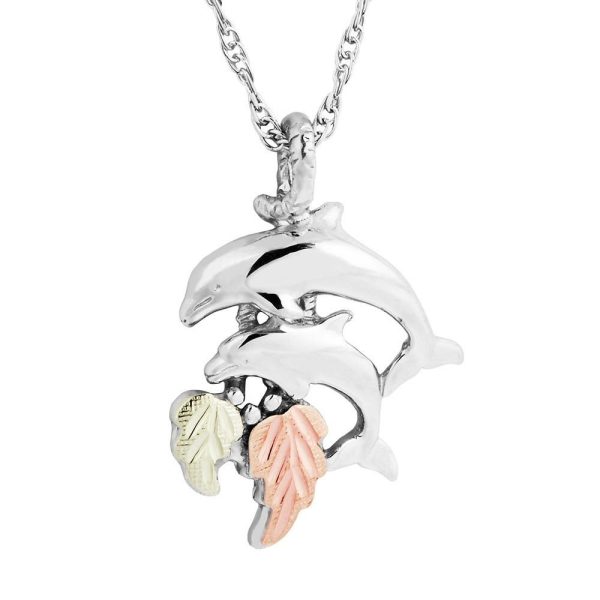 Double Dolphin Pendant