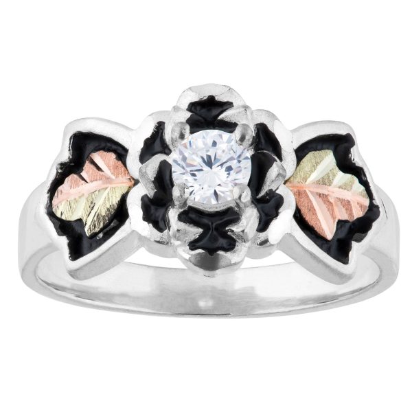 by TRJ Antiqued Rose Cubic Zirconia Ring