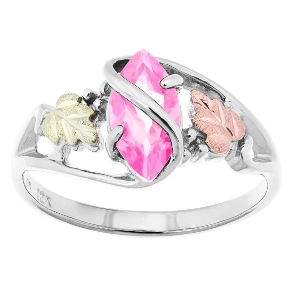 by TRJ Marquise Pink Cubic Zirconia Ring
