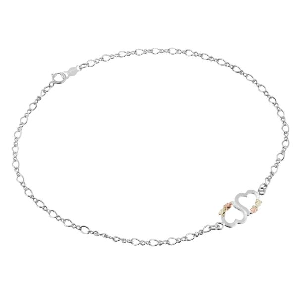by TRJ Double Heart Ankle Bracelet