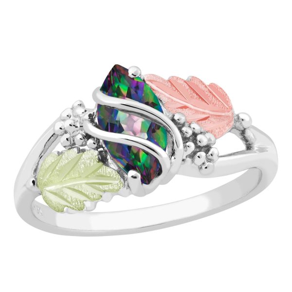 Marquise Mystic Fire Topaz Ring