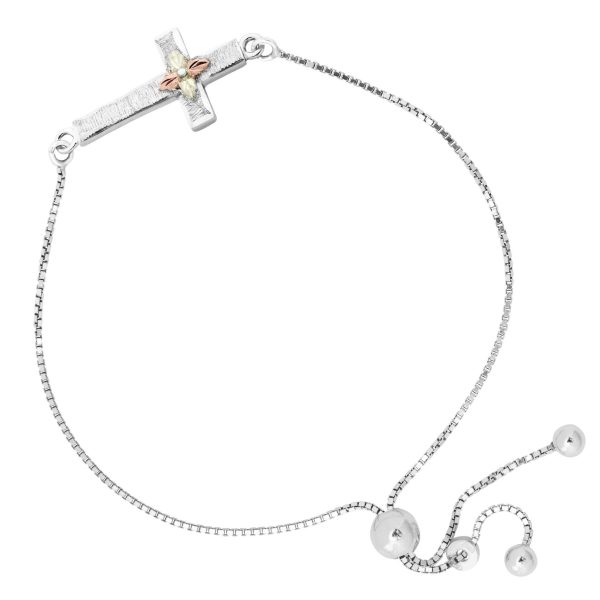 Sideways Cross Bolo Bracelet