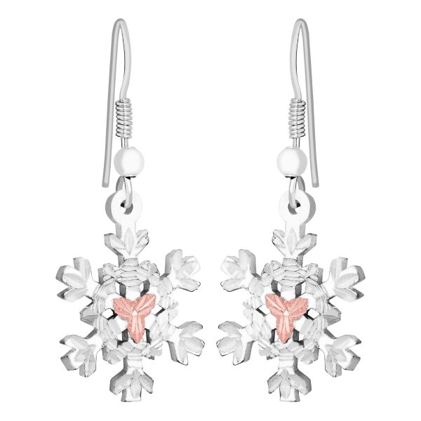 Etched Snowflake Earrings