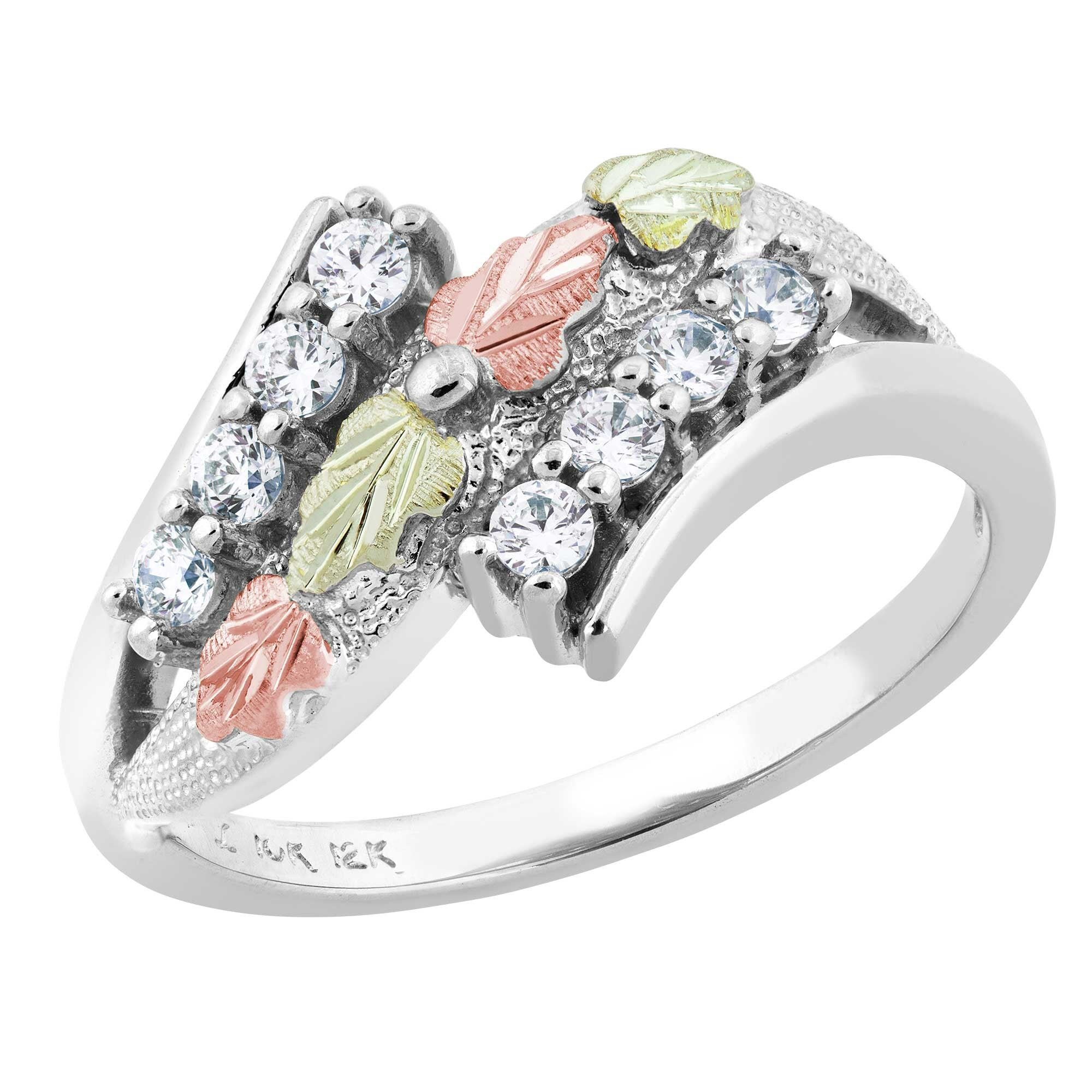 Landstrom’s Original Black Hills Gold on Silver Cubic Zirconia Ring - MRLLR3082-101