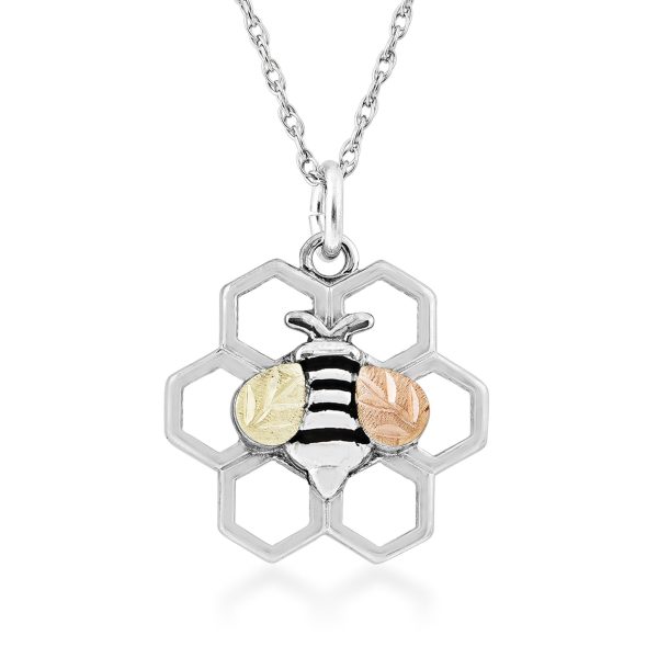 Honeycomb and Bee Pendant