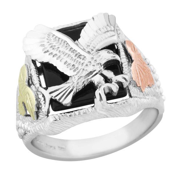 Black Onyx Eagle Ring