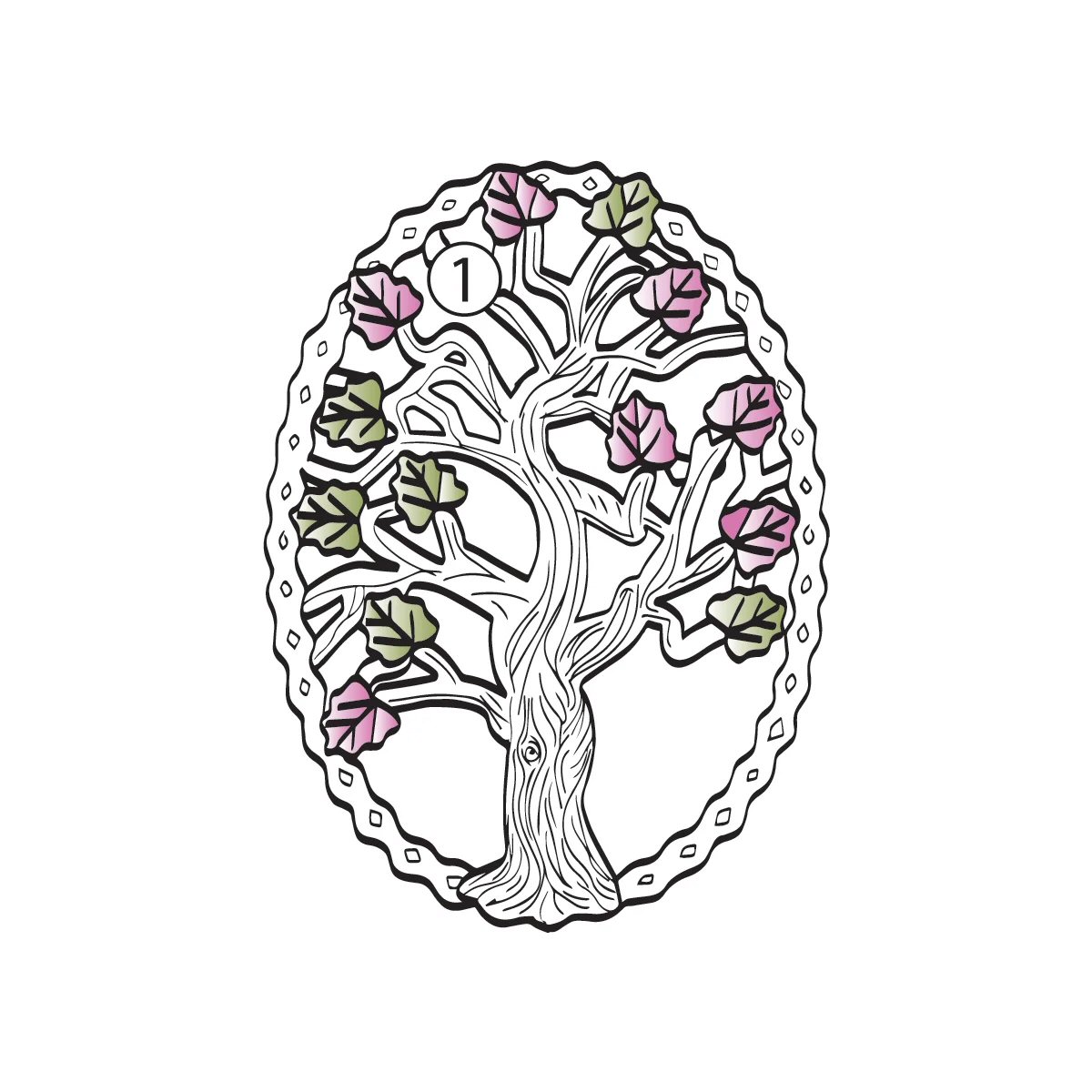 Black Hills Gold on Silver by TRJ Family Jewelry Generational Tree Pendant with 1-14, 2.5mm Genuine Birthstones - MRC3410-GN - Image 16