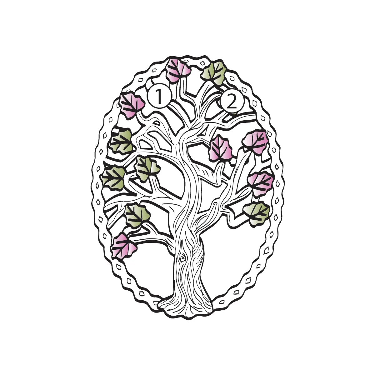 Black Hills Gold on Silver by TRJ Family Jewelry Generational Tree Pendant with 1-14, 2.5mm Genuine Birthstones - MRC3410-GN - Image 15