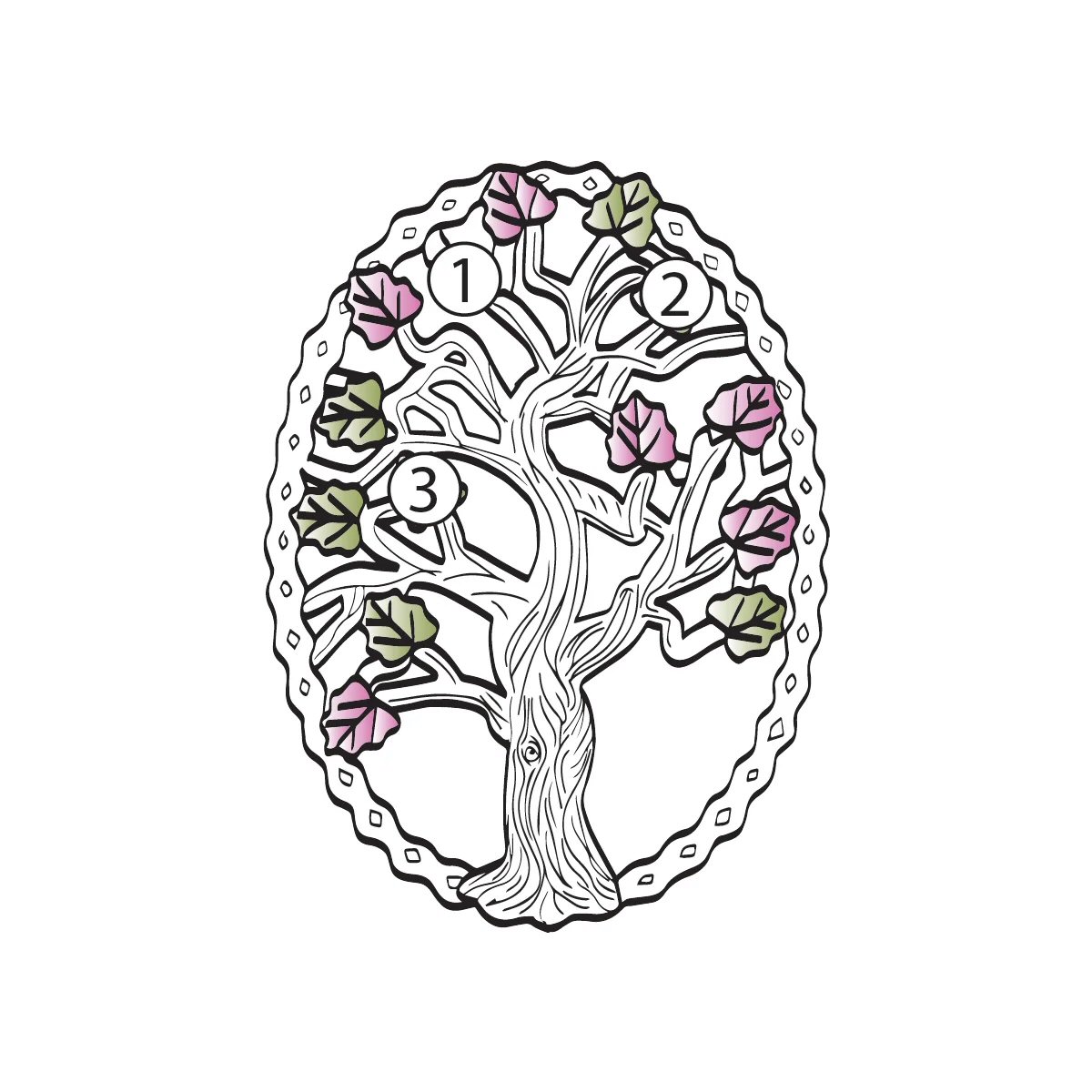 Black Hills Gold on Silver by TRJ Family Jewelry Generational Tree Pendant with 1-14, 2.5mm Genuine Birthstones - MRC3410-GN - Image 14