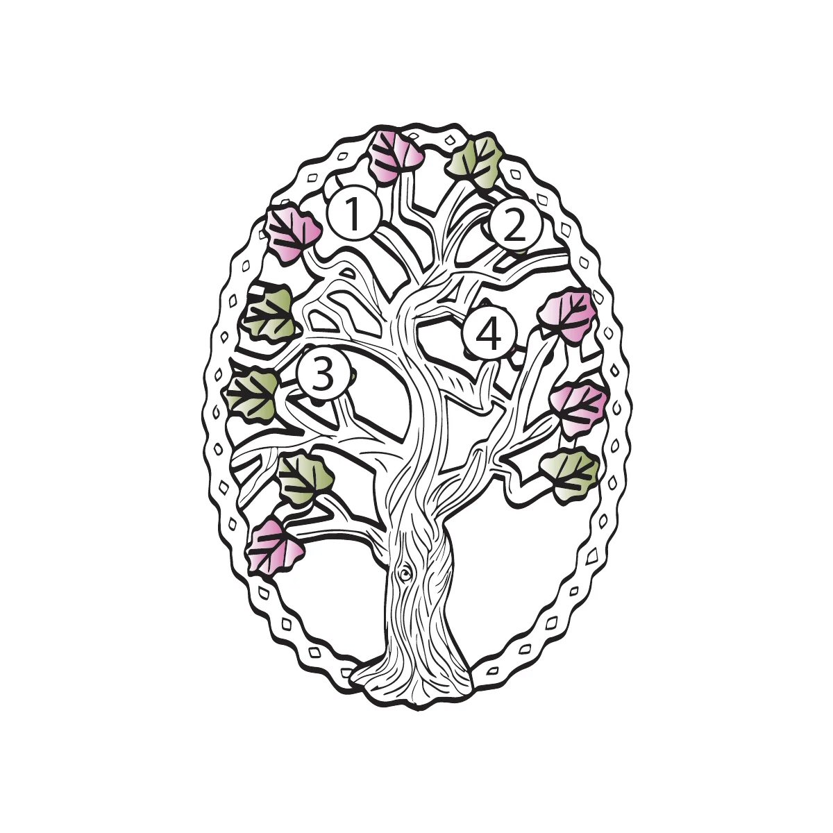 Black Hills Gold on Silver by TRJ Family Jewelry Generational Tree Pendant with 1-14, 2.5mm Genuine Birthstones - MRC3410-GN - Image 13