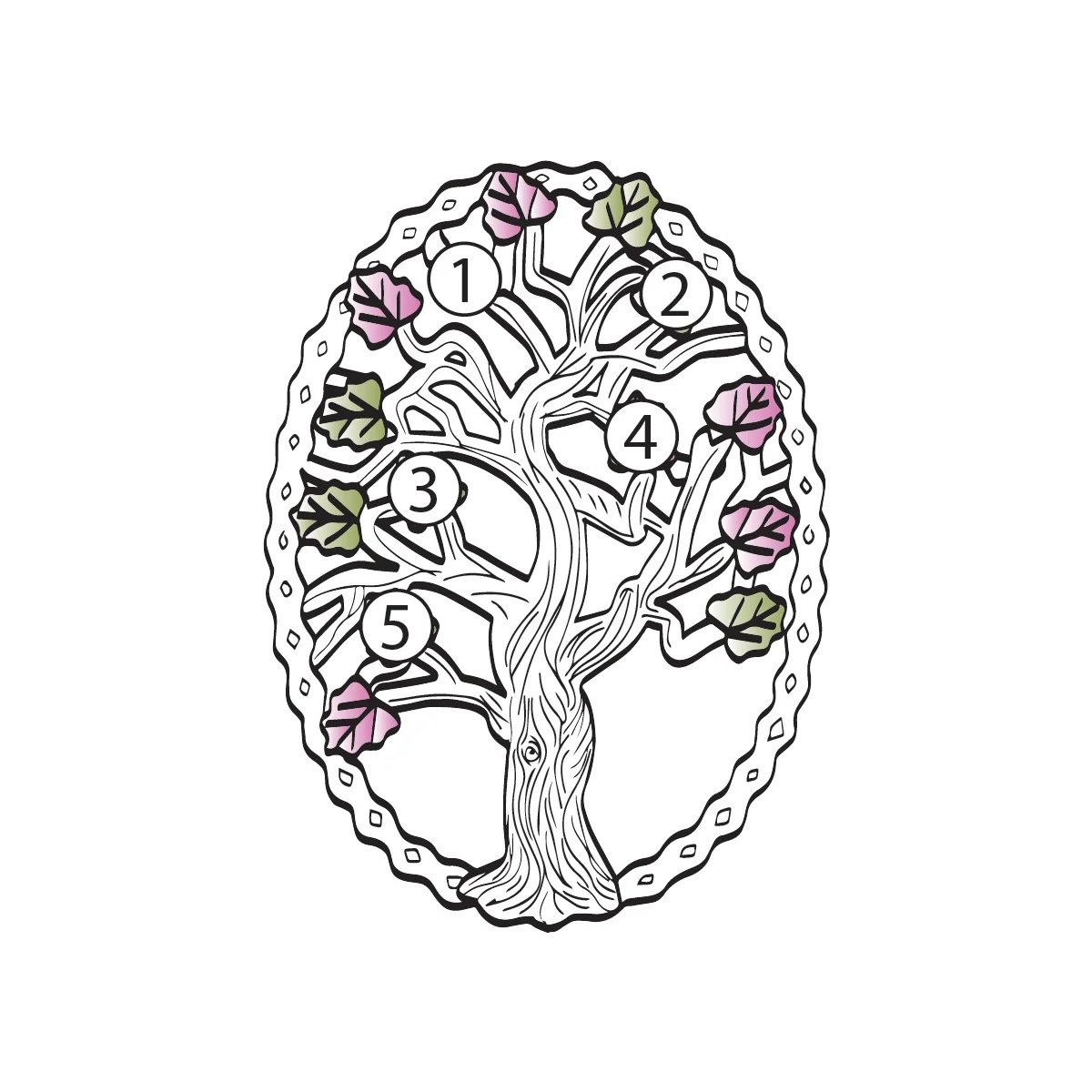Black Hills Gold on Silver by TRJ Family Jewelry Generational Tree Pendant with 1-14, 2.5mm Genuine Birthstones - MRC3410-GN - Image 12