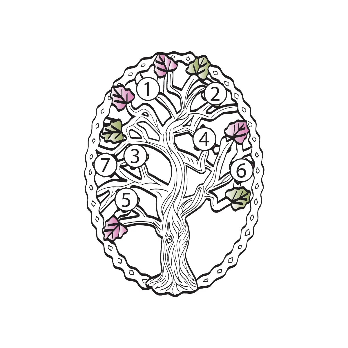 Black Hills Gold on Silver by TRJ Family Jewelry Generational Tree Pendant with 1-14, 2.5mm Genuine Birthstones - MRC3410-GN - Image 10
