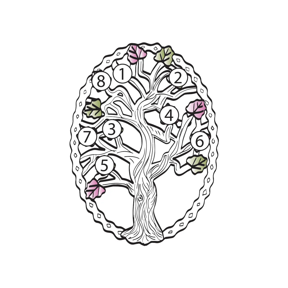 Black Hills Gold on Silver by TRJ Family Jewelry Generational Tree Pendant with 1-14, 2.5mm Genuine Birthstones - MRC3410-GN - Image 9