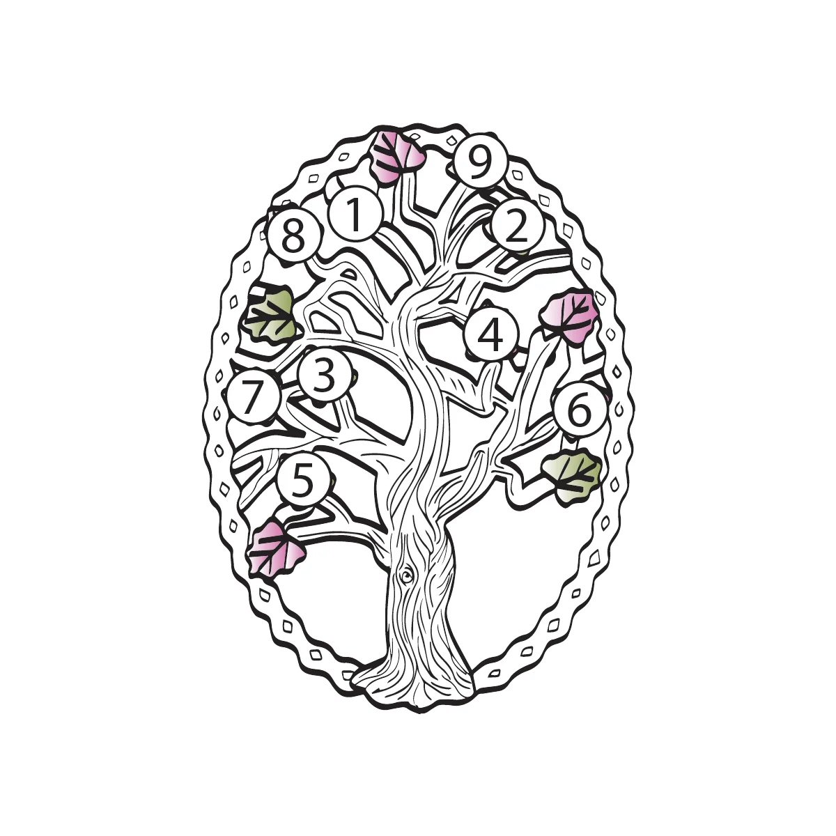 Black Hills Gold on Silver by TRJ Family Jewelry Generational Tree Pendant with 1-14, 2.5mm Genuine Birthstones - MRC3410-GN - Image 8
