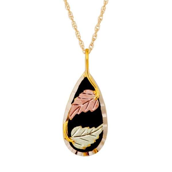 Black Onyx Teardrop Pendant