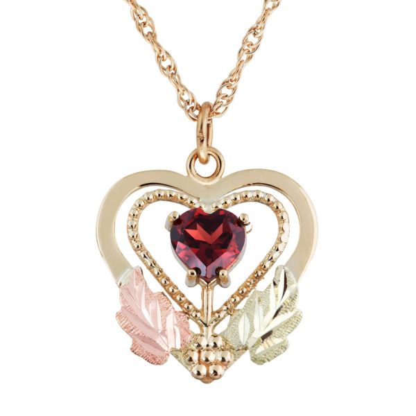 Royal Heart Garnet, TRJ · 10K Gold