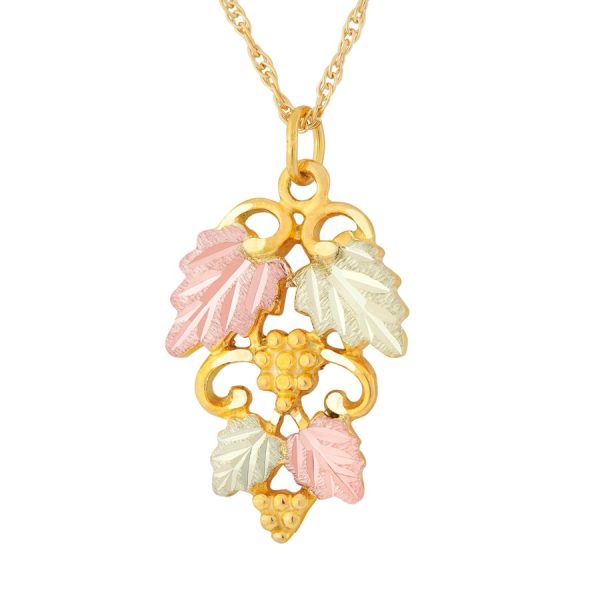 Freeform Vine and Grape Clusters Pendant