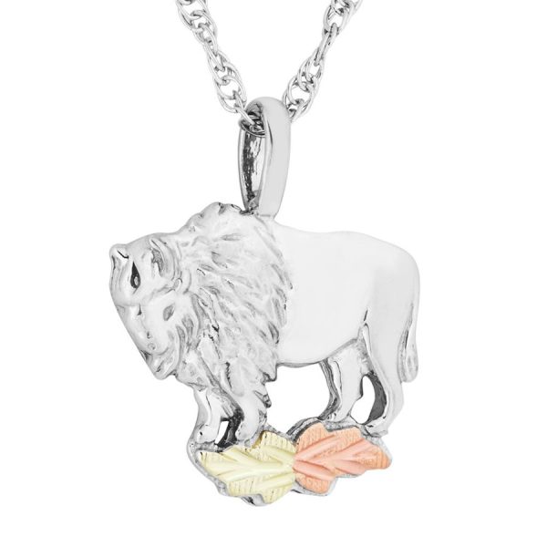 Buffalo, Mt. Rushmore · Gold on Silver