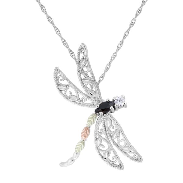 by TRJ Dragonfly with Black Onyx Pendant