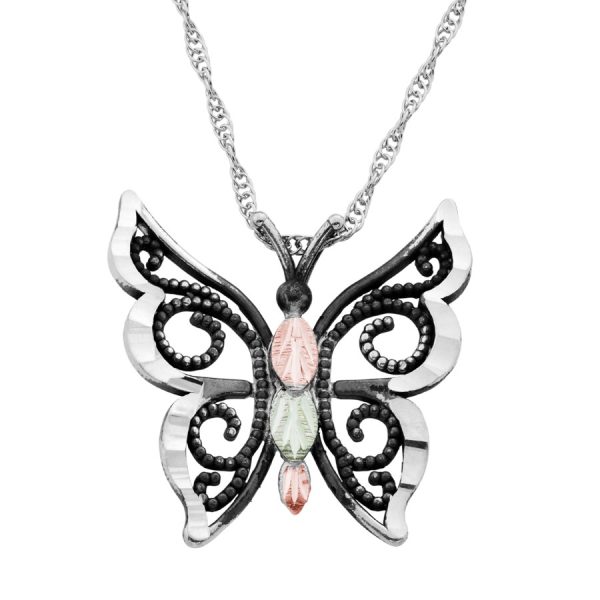 by TRJ Antiqued Butterfly Pendant