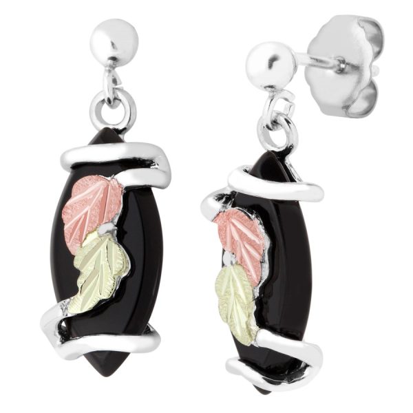 Marquise Black Onyx Earrings