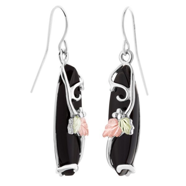 Marquise Black Onyx Earrings