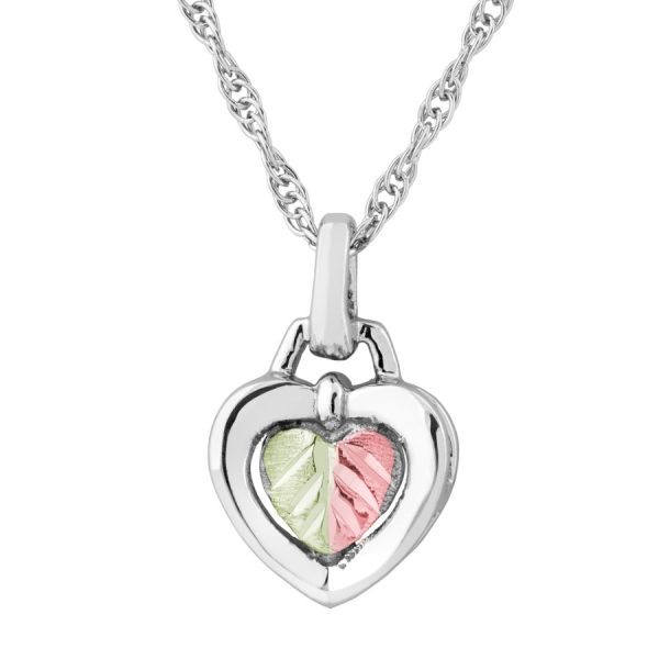 Dual Toned Heart Pendant