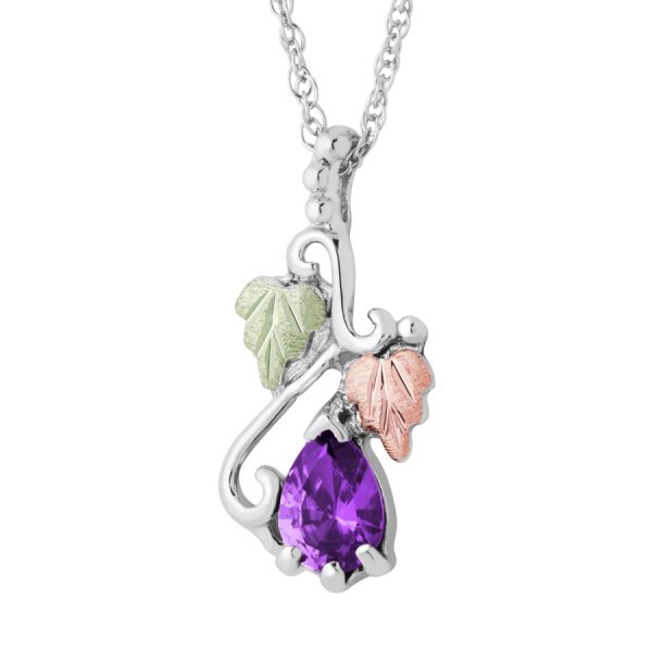 Freeform Birthstone Pendant - MRLPE3741-302 - February