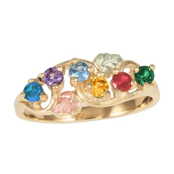 TRJ Black Hills Gold Swirling Vine Ring