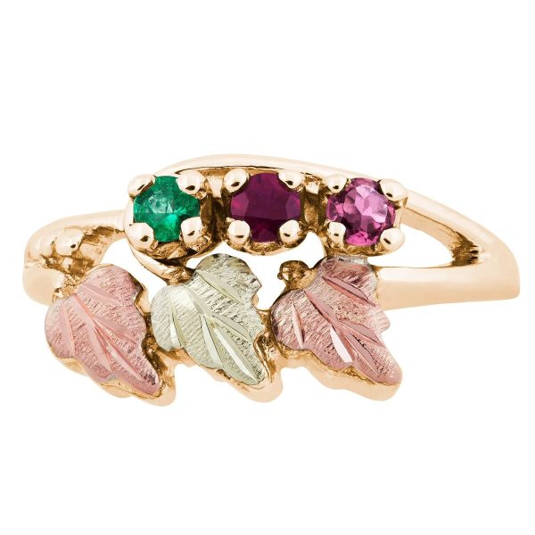 Landstrom's Black Hills Gold Triple Leaf Ring